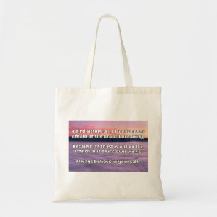 Bolsa Tote Citação Positiva de Encorajamento Empath