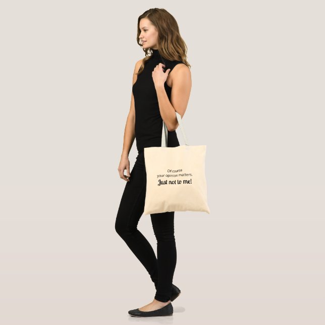 Bolsa Tote Citação sarcástica e engraçada (Frente (modelo))