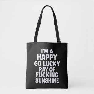 Bolsa Tote Citação Sarcástica Raio de Sol - Atitude Divertida