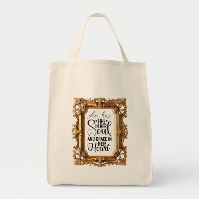 Bolsa Tote citações amigáveis (Frente)