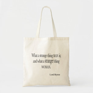 Bolsa Tote Citações da mulher do senhor Byron Estranho Cois