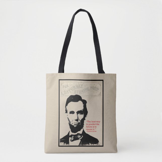 Bolsa Tote Citações de Abe Lincoln (Frente)
