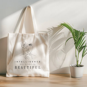 Bolsa Tote Citações de Afirmação Positiva para Meninas e Mulh