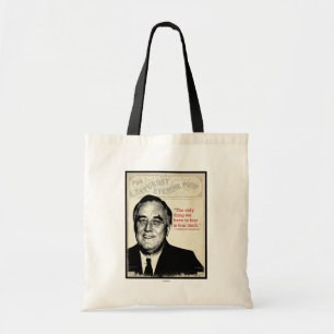 Bolsa Tote Citações de Franklin D. Roosevelt