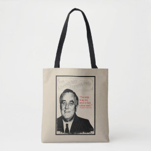 Bolsa Tote Citações de Franklin D. Roosevelt