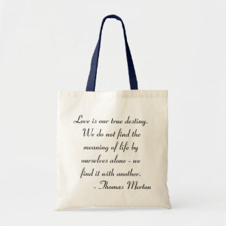 Bolsa Tote Citações de Thomas Merton