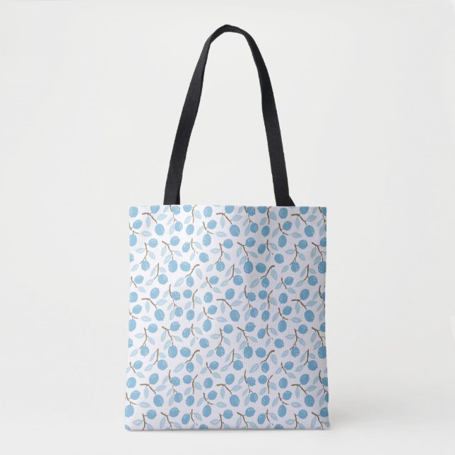 Bolsa Tote Citrus Blue Brown (Frente)