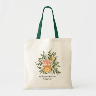 Bolsa Tote Citrus Botanical Bridesmaid Favor Tote Bag