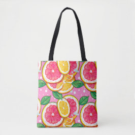 Bolsa Tote Citrus Ponto Polka Rosa