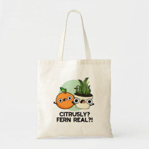 Bolsa Tote Citrusly Fern - Planta De Fruta Engraçado Real