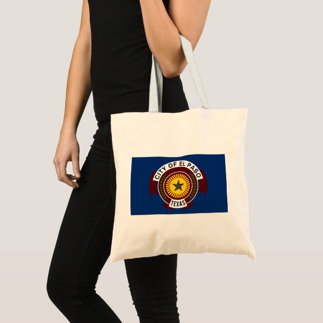 Bolsa Tote City Flag de El Paso (Texas) (Frente (produto))
