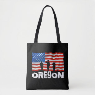 Bolsa Tote City Oregon American Flag