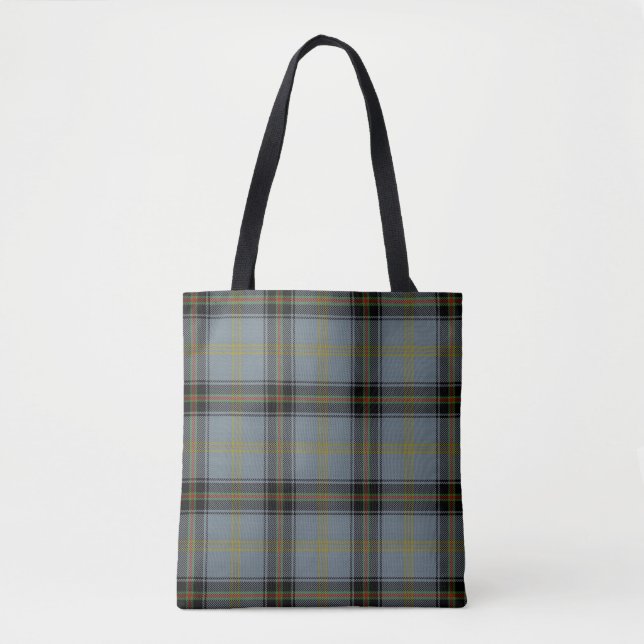 Bolsa Tote Clã escocês Bell da xadrez de Tartan das beiras (Frente)