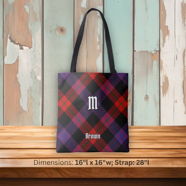 Bolsa Tote Clan Brown Tartan (Criador carregado)