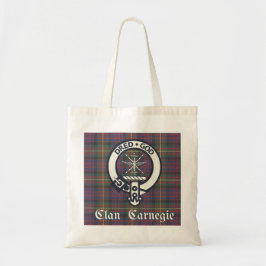 Bolsa Tote Clan Carnegie Crest Tartan