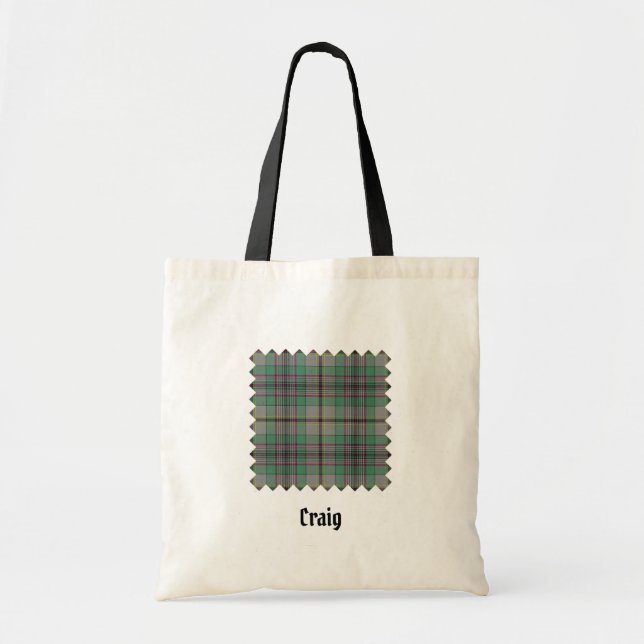 Bolsa Tote Clan Craig Tartan Tote Bag (Frente)