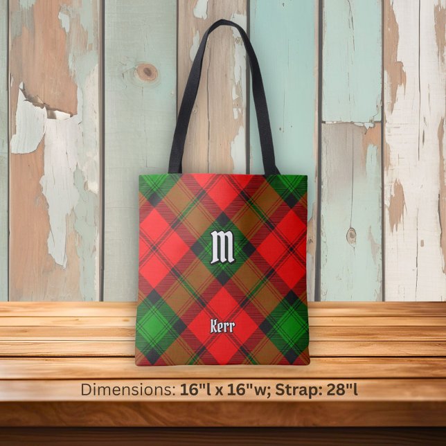 Bolsa Tote Clan Kerr Tartan (Criador carregado)