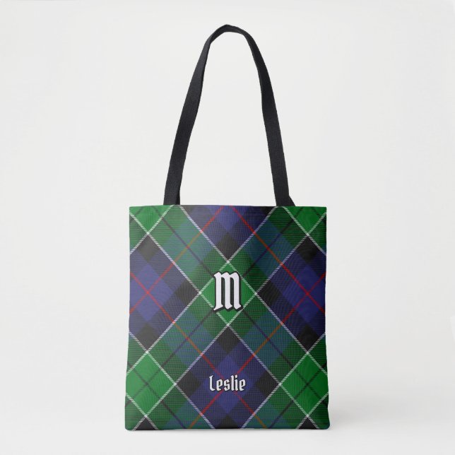 Bolsa Tote Clan Leslie caçando Tartan (Frente)