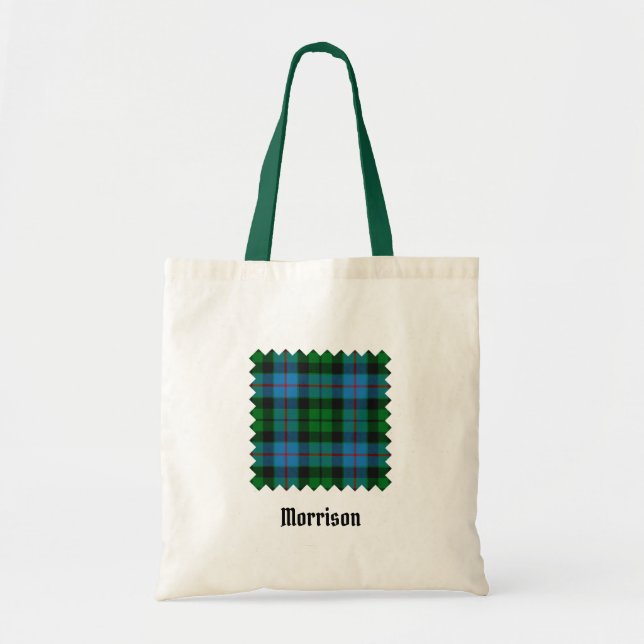 Bolsa Tote Clan Morrison caçando o Tartan (Frente)
