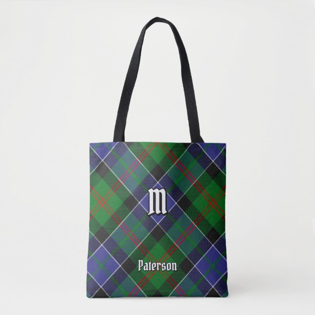 Bolsa Tote Clan Paterson Tartan (Frente)