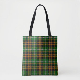 Bolsa Tote Clan Ramsay Ramsey Orange caçando Xadrez de Tartan