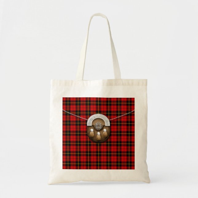 Bolsa Tote Clan Wallace Tartan E Sporran (Frente)