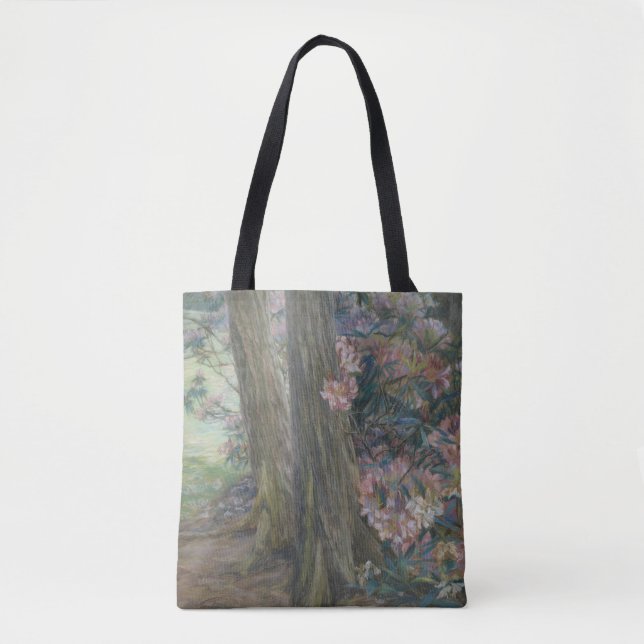 Bolsa Tote Clara Voortman Rhododendron Bush em um Jardim (Frente)