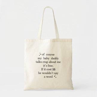 Bolsa Tote Claro que meu papai de bebê fala sobre mim