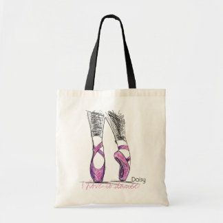 Bolsa Tote Classe conhecida do balé da silhueta da bailarina