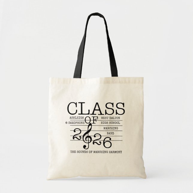 Bolsa Tote Classe de Banda Marching 2026 (Frente)