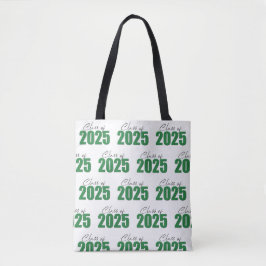 Bolsa Tote Classe de brilho verde de 2025