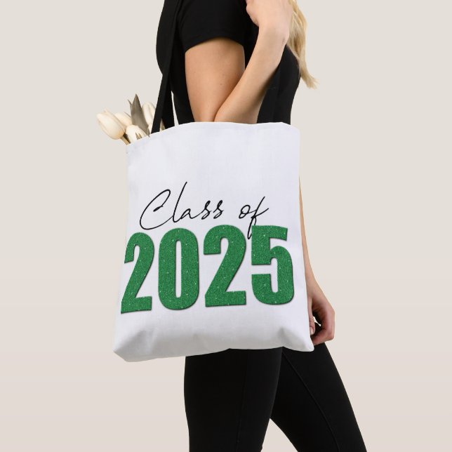 Bolsa Tote Classe de brilho verde de 2025 (Close Up)