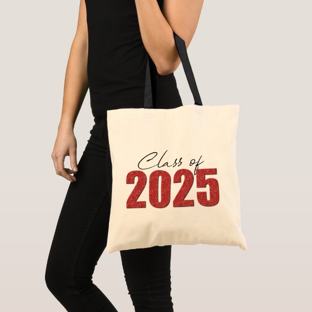 Bolsa Tote Classe de brilho vermelho de 2025 (Frente (produto))