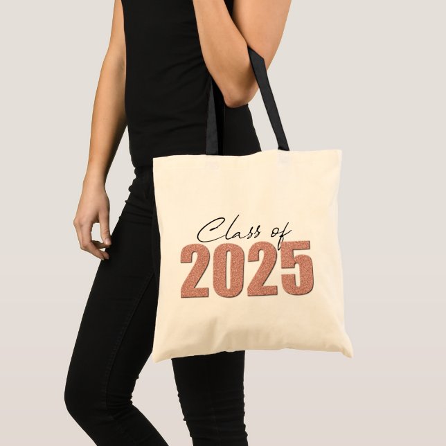 Bolsa Tote Classe de Largura Dourada de rosa de 2025 (Frente (produto))