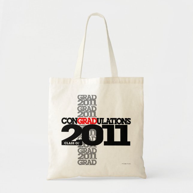 Bolsa Tote Classe do saco 2 de 2011 conGRADulations (Frente)