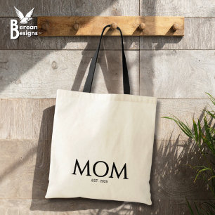 Bolsa Tote Classic Black Caps Mãe Estabelecida