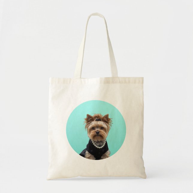 Bolsa Tote Classic Breakfast Poster Yorkshire Terrier Yorkie (Frente)