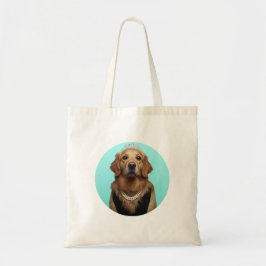 Bolsa Tote Classic Chic Breakfast Poster Golden Retriever