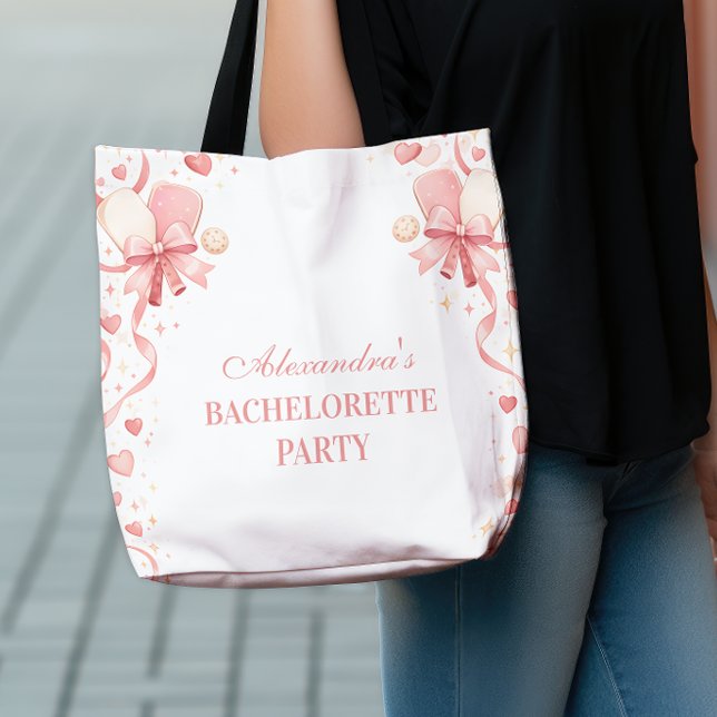 Bolsa Tote Classic Pickleball Garden Bachelorette Party (Criador carregado)