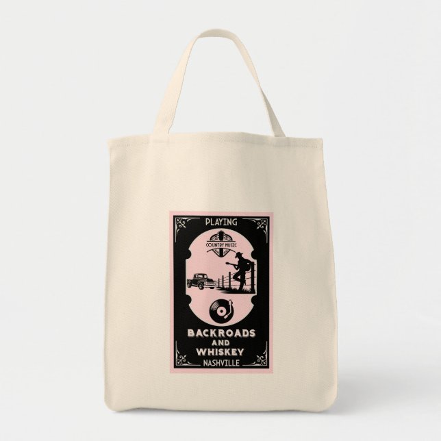 Bolsa Tote Classic Romantic Country Music (Frente)