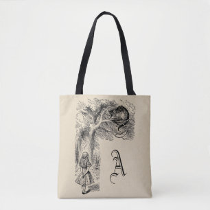 Bolsa Tote Clássico Alice no País das Maravilhas, Gato de Che