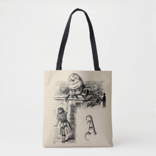 Bolsa Tote Clássico Alice no País das Maravilhas, Humpty Dump