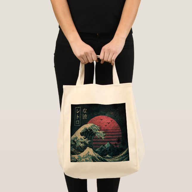 Bolsa Tote Clássico de Onda Retroativa do Excelente (Frente (produto))