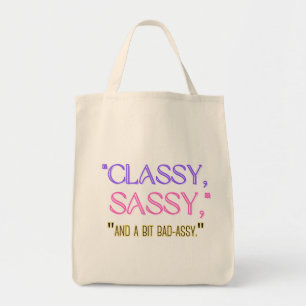 Bolsa Tote "Clássico, desonesto, e um pouco desagradável."