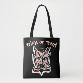 Bolsa Tote Clássico Diabo Vermelho do Halloween | Truque Escu