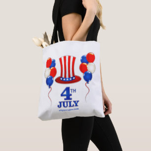 Bolsa Tote Clássico do dia da Independência 4 de julho do Sli
