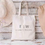 Bolsa Tote Clássico Elegante Moderno Monograma<br><div class="desc">Elevem o seu estilo com o nosso clássico Elegante Moderno e Minimalista Monograma Tote Bag. Esse bolsa versátil combina perfeitamente a sofisticação do eterno com o minimalismo contemporâneo, fazer-o um acessório essencial para qualquer ocasião. Projetado com atenção meticulosa aos detalhes, esta bolsa de tote é mais do que um acessório...</div>