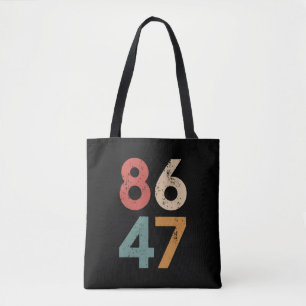 Bolsa Tote Clássico Estilo Vintage 80s 86 47 Anti Trump