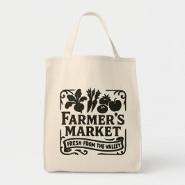 Bolsa Tote Clássico Mercado do Agricultor - Fresco do Vale