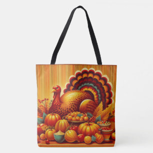 Bolsa Tote Clássico/vintage Ação de Graças Turquia